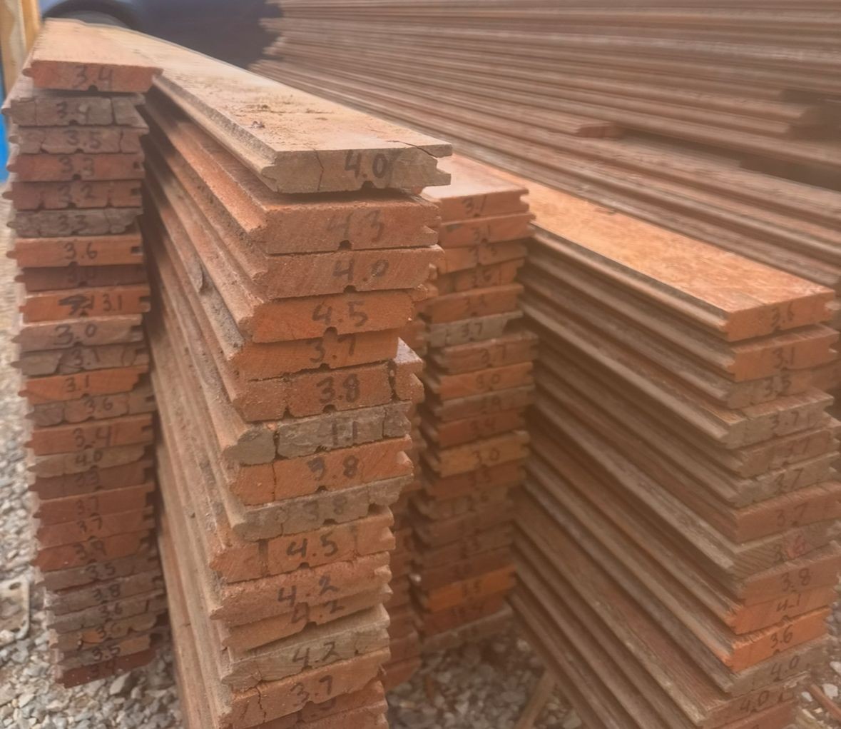 Reclaimed 85mm x 19mm jarrah 